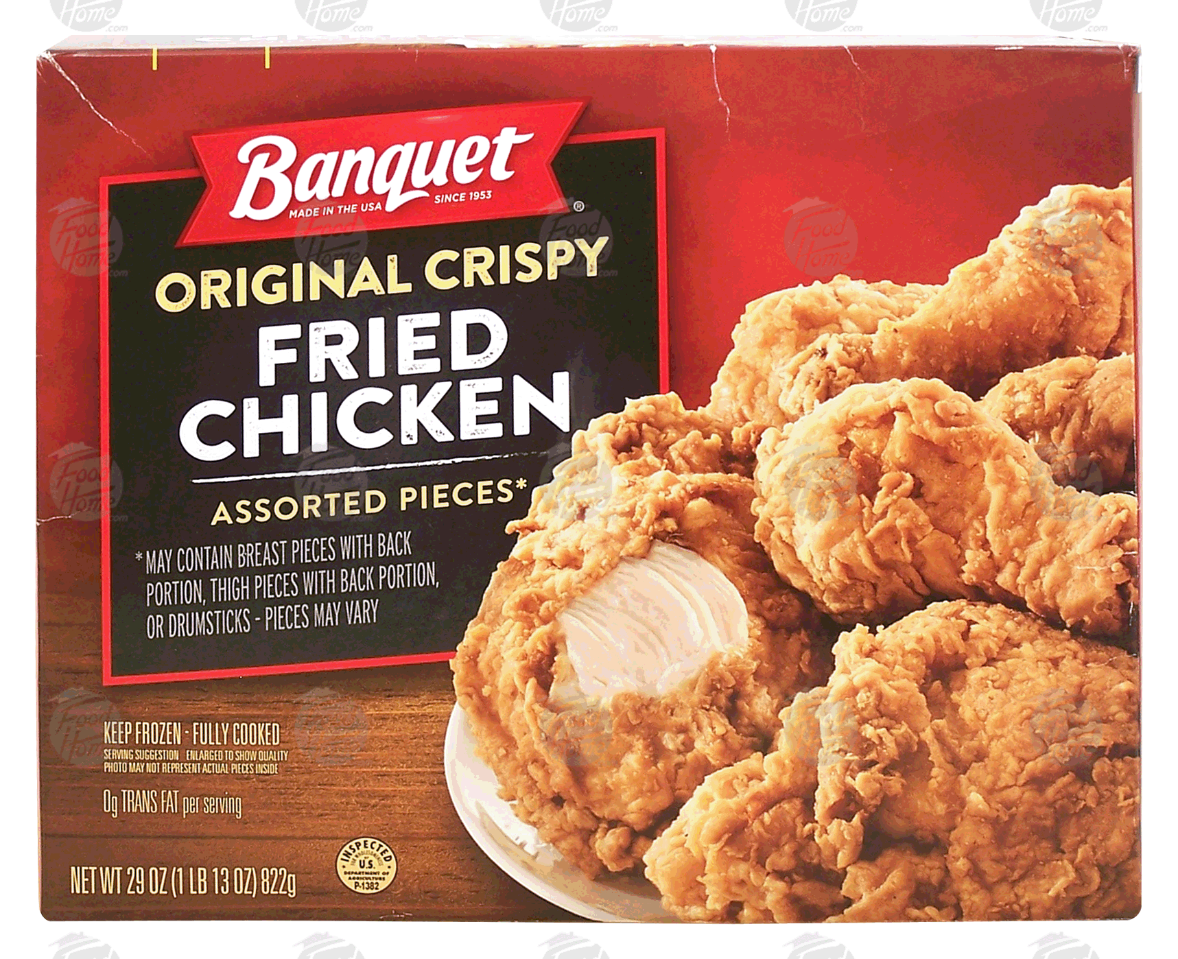 Banquet  crispy fried chicken, assorted pieces Full-Size Picture